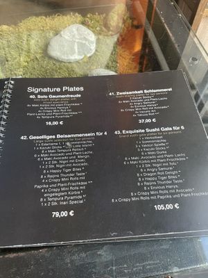 Signature plates   at Secret Garden in Berlin