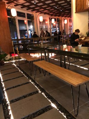 Seating at Secret Garden in Berlin