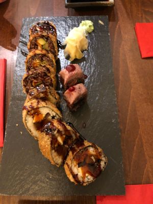 Vegan sushi at Secret Garden in Berlin