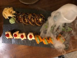 Vegan sushi at Secret Garden in Berlin