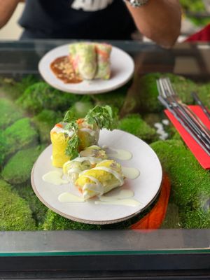 Crunchy sommer rolls  at Secret Garden in Berlin
