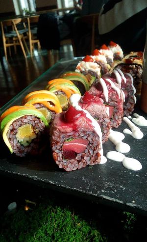 Various sushi at Secret Garden in Berlin