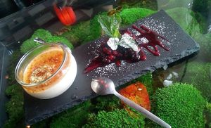 Créme brulee at Secret Garden in Berlin