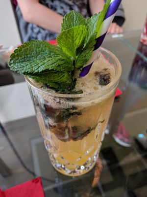 their sparkling lemonade at Secret Garden in Berlin