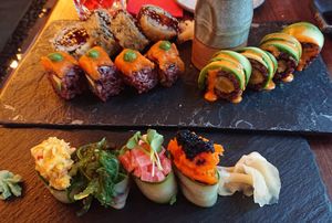 Mixed sushi. I can recommend all of them. at Secret Garden in Berlin