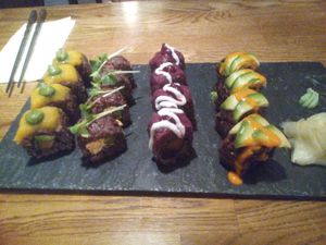 Sushi platter at Secret Garden in Berlin