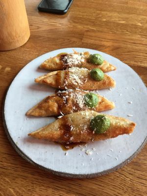 Classic dumplings (gyoza) at Secret Garden in Berlin