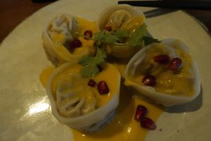 dumplings at Secret Garden in Berlin