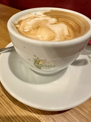 Soy milk cappuccino  #Veganuary at Vivi Bistrot - Navona in Rome