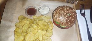 Good vegan burger, but no so many options at Vivi Bistrot - Sala Umberto in Rome