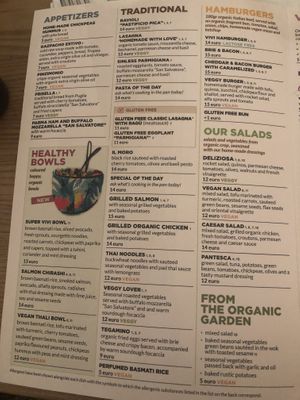 Menu p1 at Vivi Bistrot - Sala Umberto in Rome