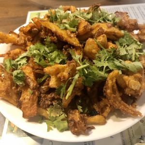 Vegetable Pakora at Vegan Zeals in Pondicherry