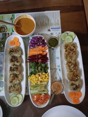 Good nicely served at Vegan Zeals in Pondicherry