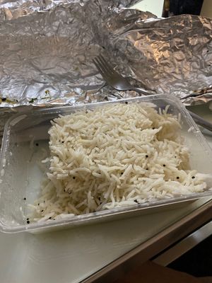 Coconut rice YUM! You have to try it!  at Oye Bombay in Altona