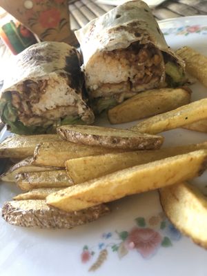 Tempeh burrito ❤️🌱 at Mexicana Xcrepes  in 