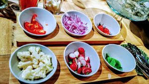 All you can eat buffet at nu dish Deli & Cafe in Tokyo