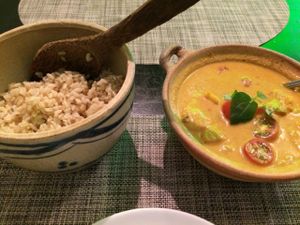 Cambodian Curry -- delicious and very interesting flavour (and this is coming from somebody who eats Indian curry regularly) at Chamkar - The Passage in Siem Reap