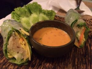 fresh Spring rolls at Chamkar - The Passage in Siem Reap