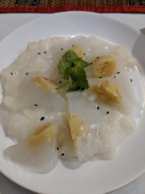 The interesting Mellow Treat dessert - very good! at Chamkar - The Passage in Siem Reap