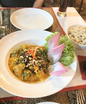 Entree curry dish  at Chamkar - The Passage in Siem Reap