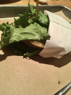 Vegan impossible on lettuce wrap at Hopdoddy Burger Bar in Nashville