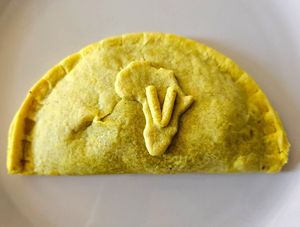 Vegan Jerk chicken pie at Uhuru Foods & Pies in Oakland