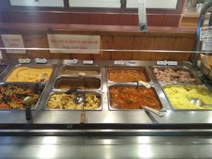 Vegan day buffet at Govinda's Natural Foods Buffet in Tucson