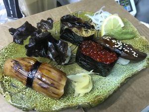 tasty and interesting vegetarian food. seasonal menu. great atmosphere at Savage Food in Kyiv