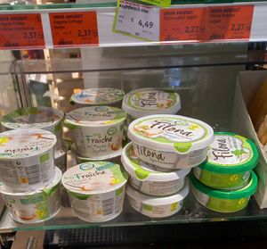 vegan cream cheese and crème fraîche at Bio Company - Kreuzberg in Berlin