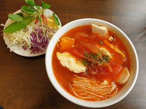 Bun Rieu $14.90 at King's Vegetarian in Bella Vista