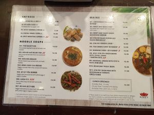 Menu August 2023 at King's Vegetarian in Bella Vista