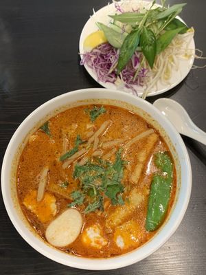 Laksa at King's Vegetarian in Bella Vista