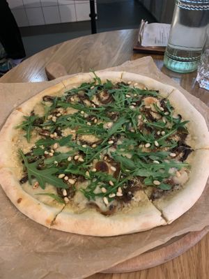 Pizza with mushrooms  at I love you - Ya lyublyu tebya -я люблю тебя in St Petersburg