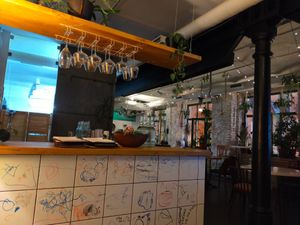 Front desk at I love you - Ya lyublyu tebya -я люблю тебя in St Petersburg