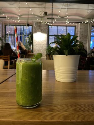 Green smoothie at I love you - Ya lyublyu tebya -я люблю тебя in St Petersburg
