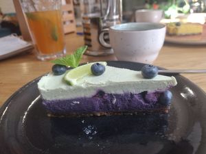 Blueberry cheesecake at I love you - Ya lyublyu tebya -я люблю тебя in St Petersburg