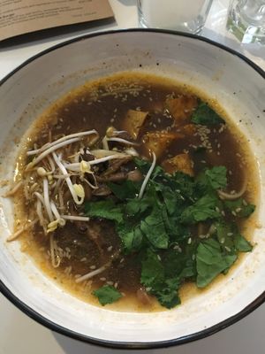 Mushroom and tofu ramen at I love you - Ya lyublyu tebya -я люблю тебя in St Petersburg