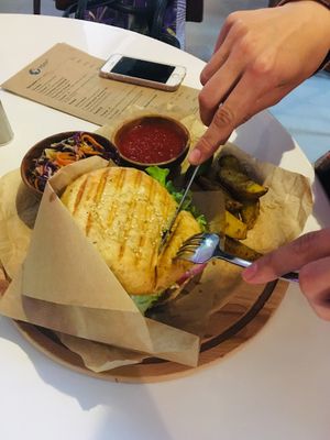 Burger  at I love you - Ya lyublyu tebya -я люблю тебя in St Petersburg