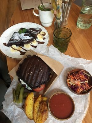 Fake fish burger - delicious!! at I love you - Ya lyublyu tebya -я люблю тебя in St Petersburg