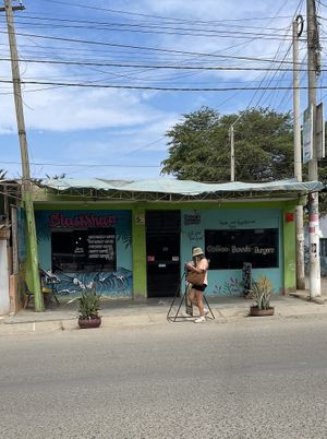 Outside  at Black Sheep in Mancora