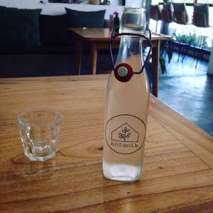 This is super rare & precious in Bali, being given FREE drinking water & it's not in a small plastic water bottle. I double checked it is safe to drink.  at Botanik in Kerobokan Kelod