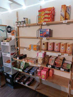 Vegan shop with international products at Le Petit Colibri in Lyon