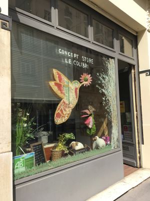 Front door at Le Petit Colibri in Lyon