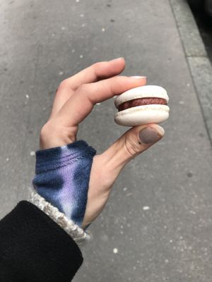 vegan macarons!!!!! at Le Petit Colibri in Lyon