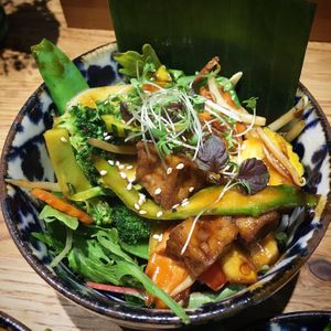 Tofu and veggies  at An Vegan House  in Hamburg