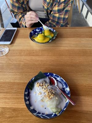 Mochi Eis + Chuoi Hap (Banana Dessert) at An Vegan House  in Hamburg