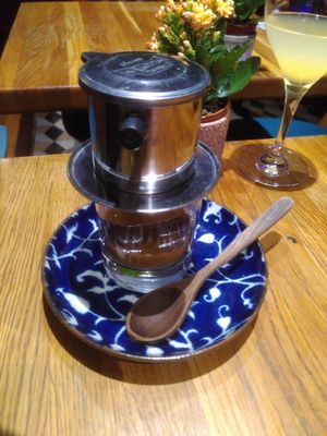 Vietnamese coffee at An Vegan House  in Hamburg