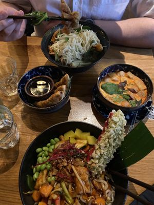 Noodles, tofu, coconut milk, crunchiness, colours… what more can you ask for?  at An Vegan House  in Hamburg