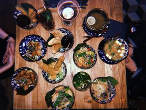 Everything looks so good and it’s nice to share many bowls with your friends!  at An Vegan House  in Hamburg