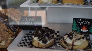 rolls at Cinnaholic in Seattle